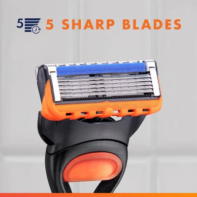 Gillette Fusion5 Value Pack Razor Handle + 5 Blade Refills - Imperfect Box - Image 5