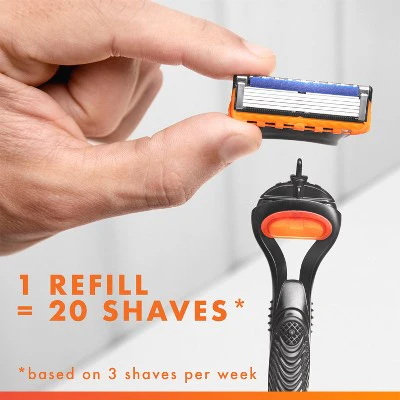 Gillette Fusion5 Value Pack Razor Handle + 5 Blade Refills - Imperfect Box - Image 7