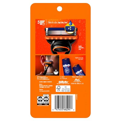 Gillette Fusion5 Value Pack Razor Handle + 5 Blade Refills - Imperfect Box - Image 9