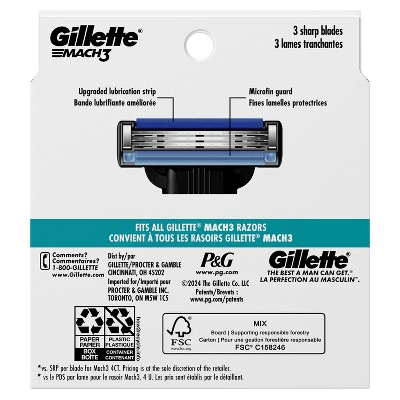 Gillette Mach3 Men's Razor Blade Refills 10ct - Missing Box - Image 9