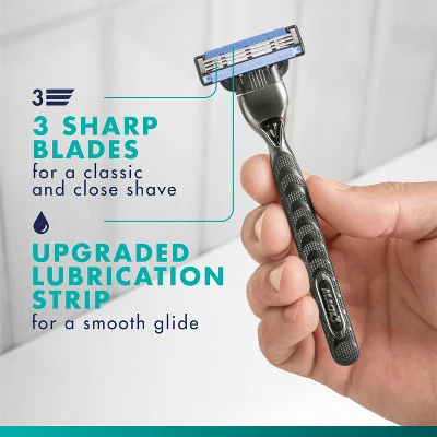 Gillette Mach3 Value Pack Razor Handle + 6 Blade Refills - Imperfect Box - Image 3