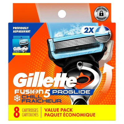 Gillette ProGlide Chill Razor Refills for Men 8 Blade Refills - New - Image 2