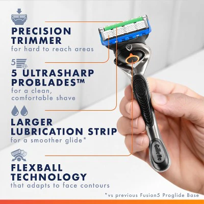 Gillette ProGlide Razor for Men Handle + 4 Blade Refills - Missing Box - Image 4