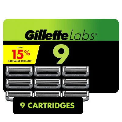 Gillette Razor Blade Refills Compatible with Exfoliating Bar and Heated Razor 9ct - New