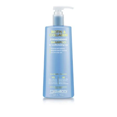 Giovanni Biotin & Collagen Strengthening Shampoo 24 fl oz - Imperfect Container