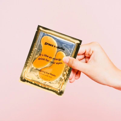 Grace & Stella Energizing Under Eye Mask Gold 24 Pair - Imperfect Box - Image 4