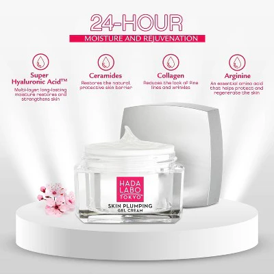 Hada Labo Tokyo Plumping Gel Cream Facial Moisturizer 1.76oz - Imperfect Box - Image 6