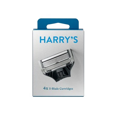 Harry's 5-Blade Men's Razor Blade Refills 4pk Compatible with All Harry's and Flamingo Razors - New