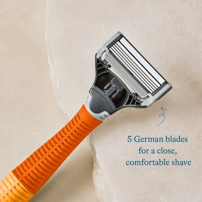 Harry's 5-Blade Men's Razor Blade Refills 4pk Compatible with All Harry's and Flamingo Razors - New - Image 3