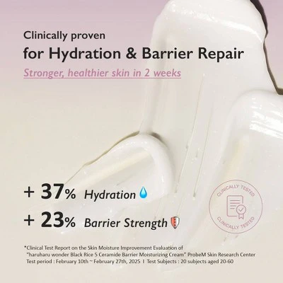haruharu wonder Black Rice 5 Ceramide Barrier Moisturizing Cream 1.69 fl oz - Missing Box - Image 6