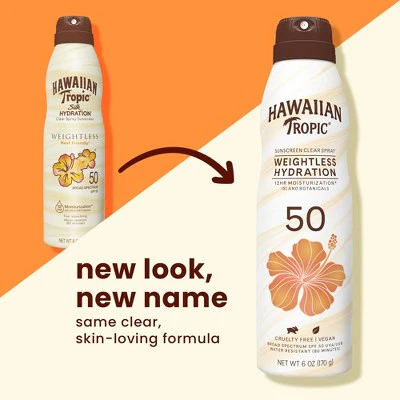 Hawaiian Tropic Silk Hydration Weightless Sunscreen C-Spray SPF 50 6oz - New - Image 3