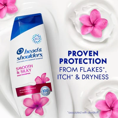 Head & Shoulders Smooth & Silky Paraben Free Shampoo and Conditioner Dual Pack 23.1 fl oz/2ct - Missing Box - Image 5
