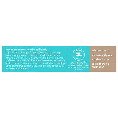 hello Antiplaque and Whitening Fluoride Free Toothpaste Natural Peppermint 5oz/2pk - Imperfect Box - Image 12