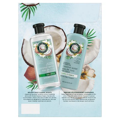 Herbal Essences Classic Hydrate Coconut Water & Jasmine Moisturizing Shampoo and Conditioner Set 27 fl oz - New - Image 2