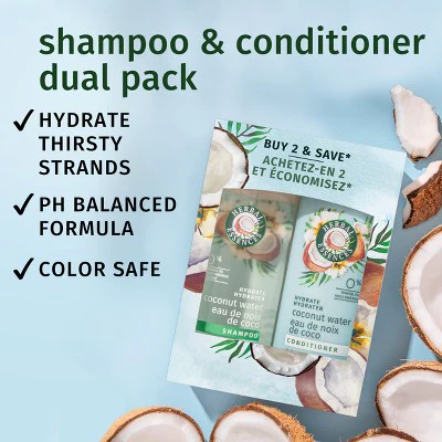 Herbal Essences Classic Hydrate Coconut Water & Jasmine Moisturizing Shampoo and Conditioner Set 27 fl oz - New - Image 3