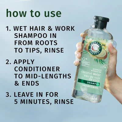 Herbal Essences Classic Hydrate Coconut Water & Jasmine Moisturizing Shampoo and Conditioner Set 27 fl oz - New - Image 7