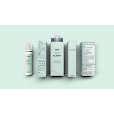hers Hair Regrowth Foam Treatment 5% Minoxidil 2.11oz - Imperfect Box - Image 6