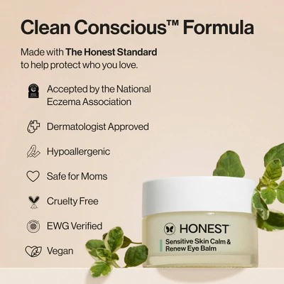 Honest Beauty Calm & Renew Melting Eye Balm with Calming Phyto-Blend 0.5oz - New - Image 8