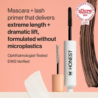 Honest Beauty Extreme Length 2-in-1 Mascara and Lash Primer 0.27 fl oz - Imperfect Box - Image 3