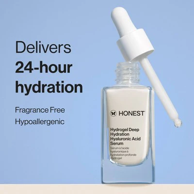 Honest Beauty Hydrogel Deep Hydration Hyaluronic Acid Serum with Rambutan 1 fl oz - Imperfect Boz - Image 5