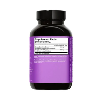 HUM Nutrition Hormone Balance for PMS Relief & Mood Support Vegan Capsules 60ct - New - Image 2