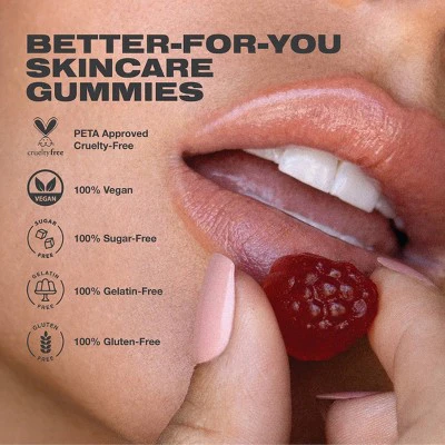 Imarais Beauty Glow Skincare Gummies Vegan and Sugar-Free 30ct - Imperfect Container - Image 3