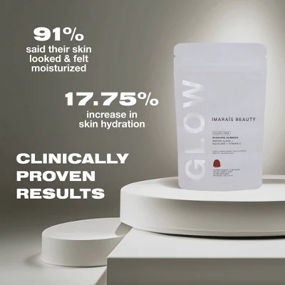 Imarais Beauty Glow Skincare Gummies Vegan and Sugar-Free 30ct - Imperfect Container - Image 7