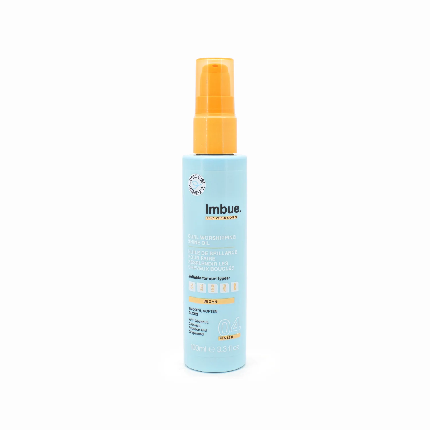 Imbue Curl Worshipping Shine Oil 3.3oz - Small Amount Missing