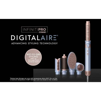 InfinitiPRO by Conair DigitalAIRE Plus Straightener; Bag Multipurpose Hair Styling Tools 1"-1.25" - Imperfect Box - Image 12