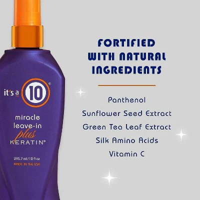 It's a 10 Miracle Leave-in Conditioner + Keratin 10 fl oz - New - Image 7