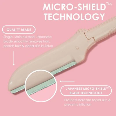 JAPONESQUE Precision Dermaplaner Facial Brush Razors 3ct - New - Image 4