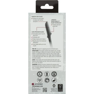 JAPONESQUE Precision Dermaplaner Facial Brush Razors 3ct - New - Image 7