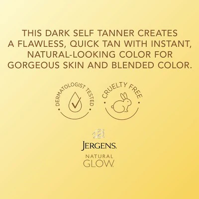 Jergens Glow Instant Moisturizing Self Tanner Tanning Foam Ultra Deep 6 fl oz - New - Image 5
