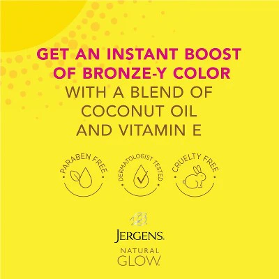 Jergens Glow Instant Sun Self Tanner Light Bronze 6 fl oz - New - Image 4