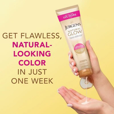 Jergens Natural Glow Daily Moisturizer + Self Tanner Fair to Medium 10 fl oz - New - Image 6
