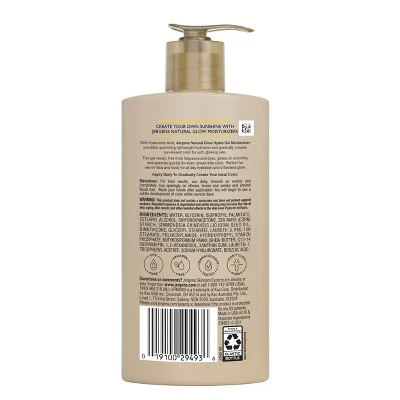 Jergens Natural Glow Hydra Gel Self Tanning Moisturizer for Face and Body Fair to Medium 8.3 fl oz - New - Image 2