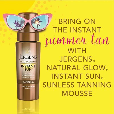 Jergens Natural Glow Instant Moisturizing Self Tanner Tanning Foam Deep Bronze 6 fl oz - Imperfect Container - Image 6