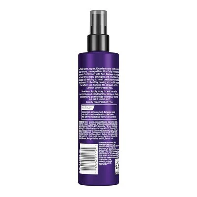 John Frieda Frizz Ease Daily Nourishment Leave-In Conditioner Spray for Frizz-Prone Hair 8 fl oz - Imperfect Container - Image 2