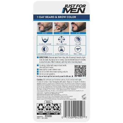 Just For Men 1-Day Beard & Brow Color Black - Missing Box - Image 2