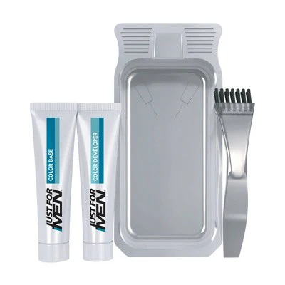 Just For Men Mustache & Beard Coloring for Gray Hair with Brush Included Light Red Brown M27 - New - Image 4
