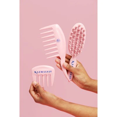 KAZMALEJE KurlsPlus Pick Hair Comb Rose - New - Image 4