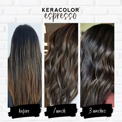 Keracolor Color + Clenditioner Temporary Hair Color Espresso 12 fl oz - Imperfect Container - Image 4