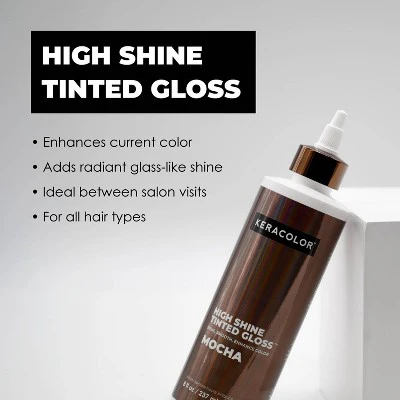 Keracolor High Shine Tinted Gloss Espresso 8 fl oz - Imperfect Container - Image 2