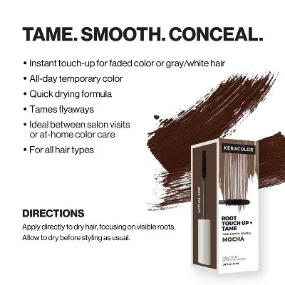Keracolor Root Touch Up + Tame Mocha 0.39 fl oz - Imperfect Box - Image 4