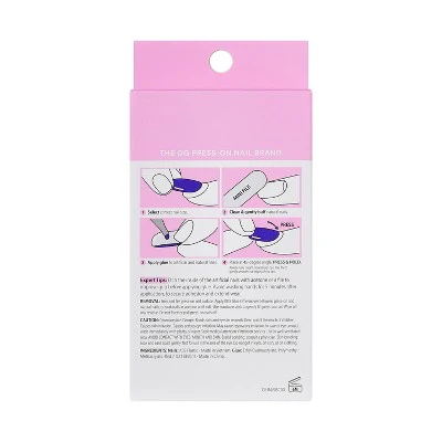 KISS Nails GLAM Jeweled Press-On Fake Nails Medium Almond Ripple 35ct - New - Image 11