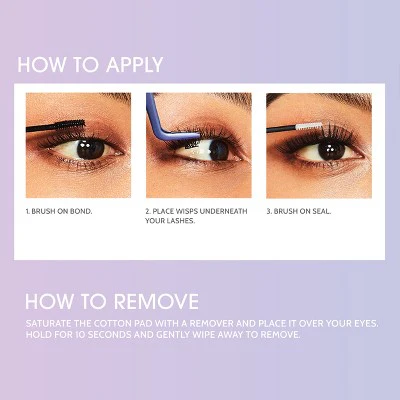 KISS Products Falscara Lash Extension Kit Lengthening Wisps 36ct - Imperfect Box - Image 5