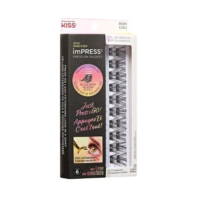 KISS Products imPRESS Press-On Self Adhesive Eyelashes Refill Curly 30ct - New - Image 10
