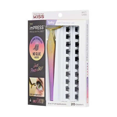 KISS Products imPRESS Press-On Self Adhesive Eyelashes Spiky 20 - New - Image 9