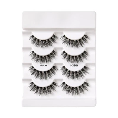 KISS Products Lash Couture 3D Volume False Eyelashes Robe 4ct - New - Image 3