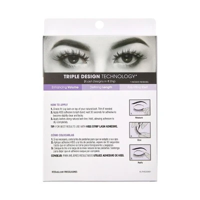 KISS Products Lash Couture 3D Volume False Eyelashes Robe 4ct - New - Image 7